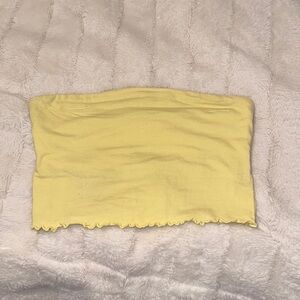 Yellow tube top